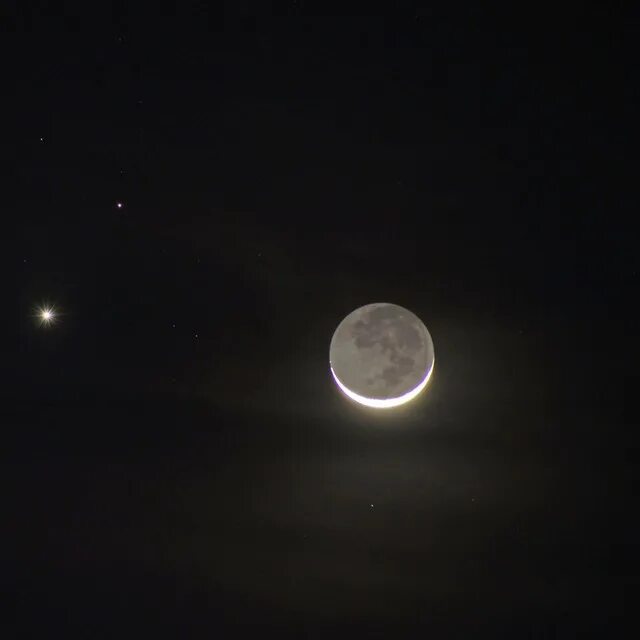 Две Луны. Две Луны на небе. Луна и Марс. Луна 2.