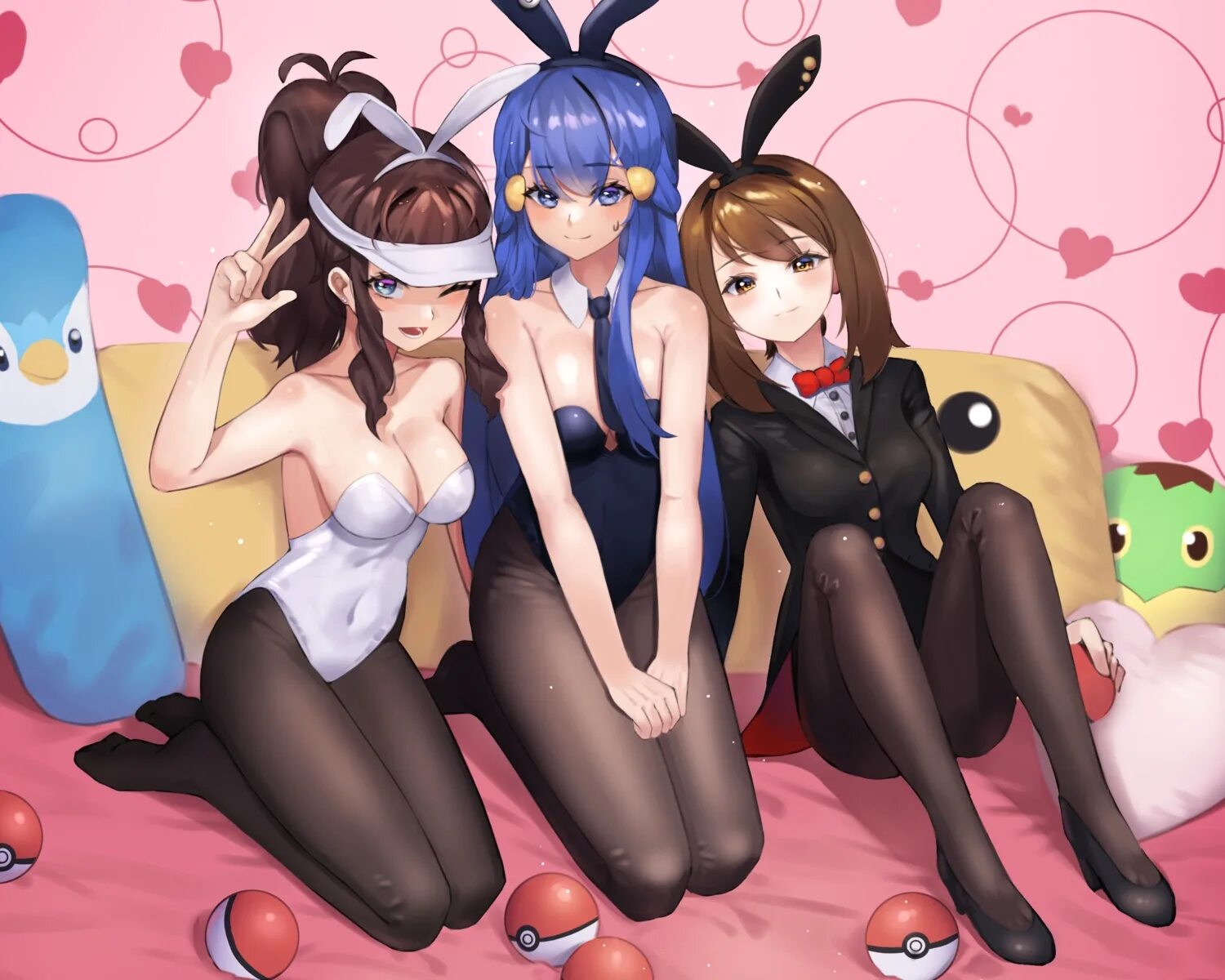 Юри девушки-зайки. Bunny girl lesbian. Alin ma косплей bunny. Kusaka souji. Девочка зайчик хентай лесби.