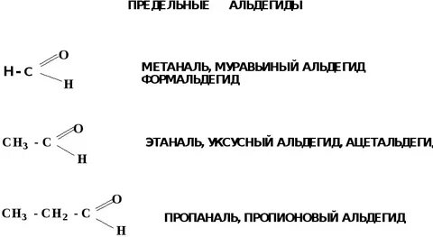 Метаналь и этаналь гомологи