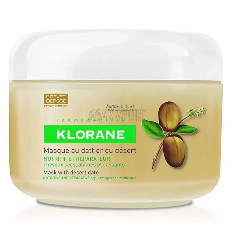 Klorane маска питательно-восстанавливающая с маслом финика 150 мл. Klorane для волос с маслом манго питательно-восстанавливающая 150 мл. Масло финика Клоран. Маска для волос для ломких волос.