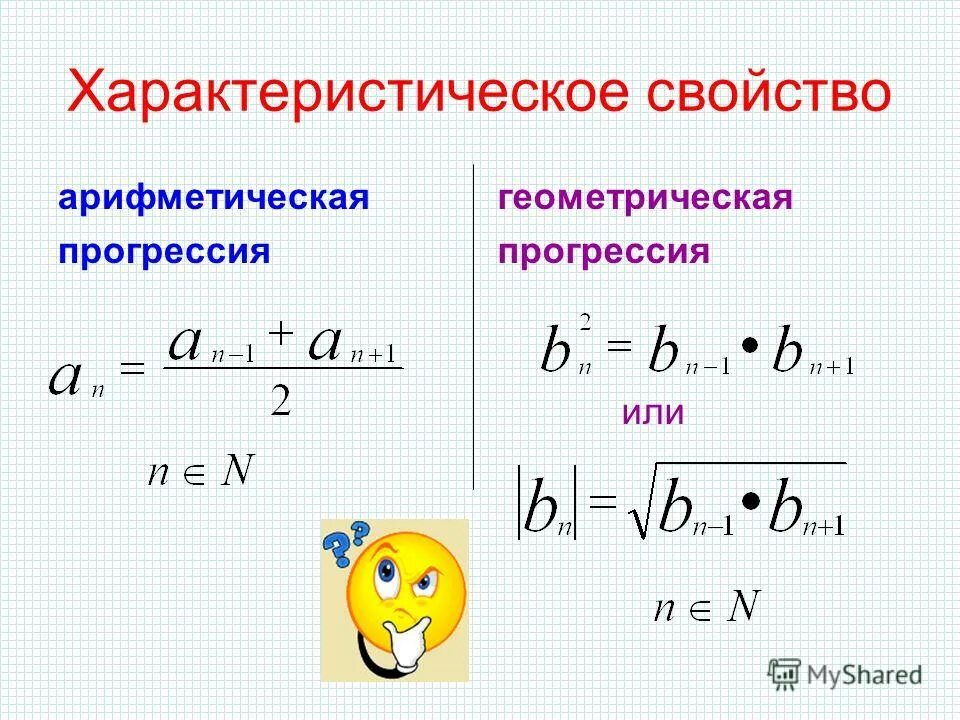 Презентация геометрическая прогрессия 9 класс мерзляк. Характеристическое свойство прогрессии. Свойства геометрической прогрессии. Характеристическое свойство арифметической прогрессии. Характеристика геометрической прогрессии.