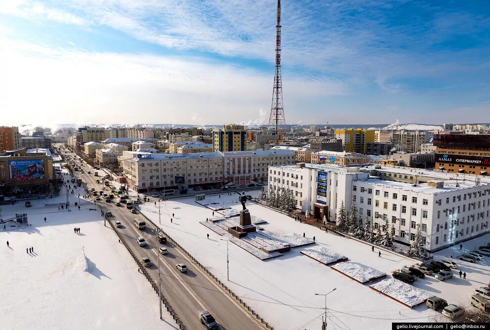 Время города якутия. Проспект Ленина Якутск. Центр Якутска площадь. Россия, Республика Саха (Якутия), Якутск. Столица Якутии Якутск.