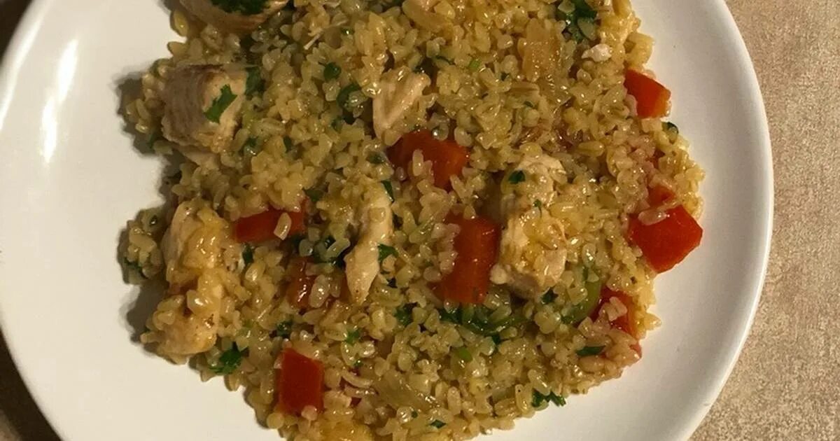 Курица с булгуром