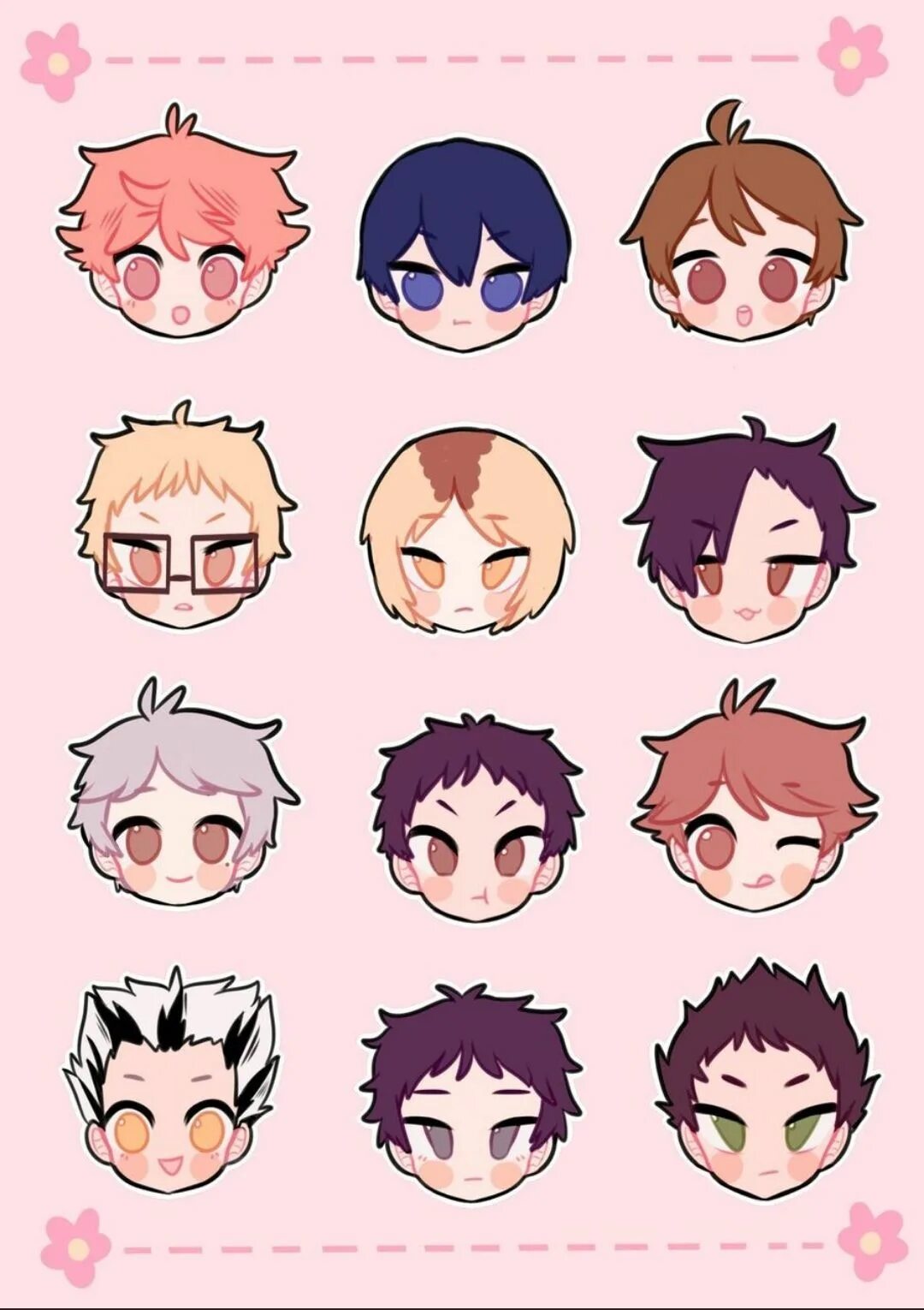 Ойкава Чиби. Haikyuu Чиби. Manga stickers telegram