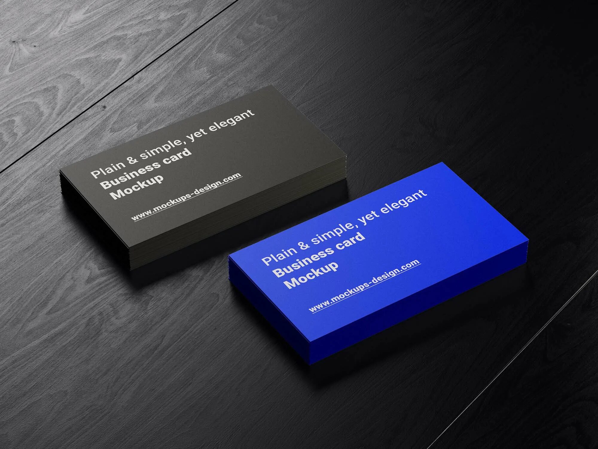 Business Card Design Mockup. Оригинальные визитки. Черные визитки. Визитка синяя. Выбрать визитку