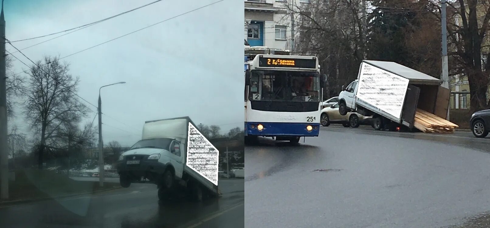 Необыкновенное происшествие. Авария во Владимире сегодня. Странные происшествия. Аварии грузовик встал на дыбы.