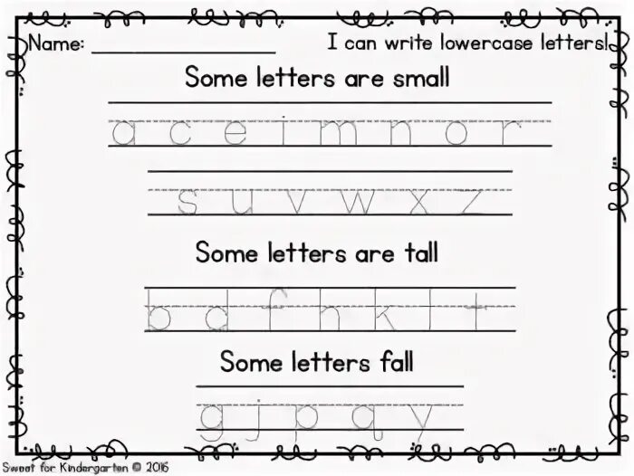 There were some letters. Some Letters are small. Poems handwriting Practice. Some Letters are Tall. Some Letters Fall.
