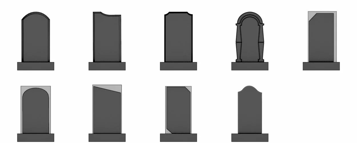 Для определения визуальной формы монумента. Надгробные памятники из гранита надписи. Формы горизонтальных памятников из гранита. Бланк заказа надгробие. Памятники гранитные вид спереди.