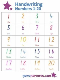 Numbers 1 20