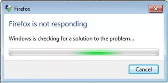 But not responding. Мозила не отвечает. drive not responding abb ошибка.