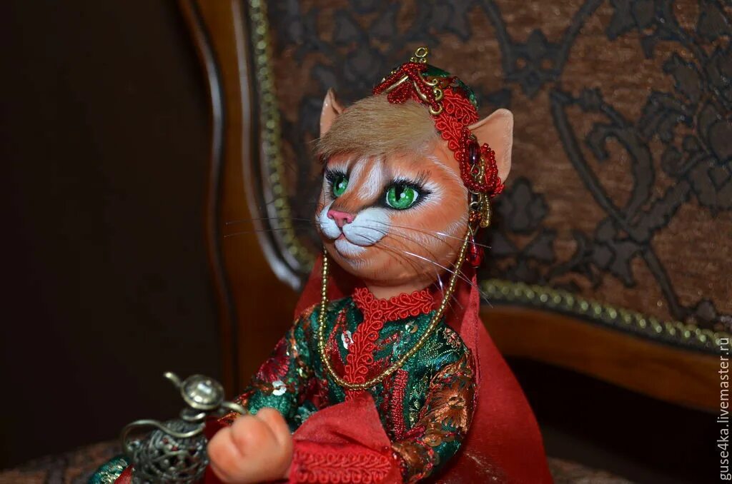 Кошка султана. Кукла кошка. Авторские куклы кошки.