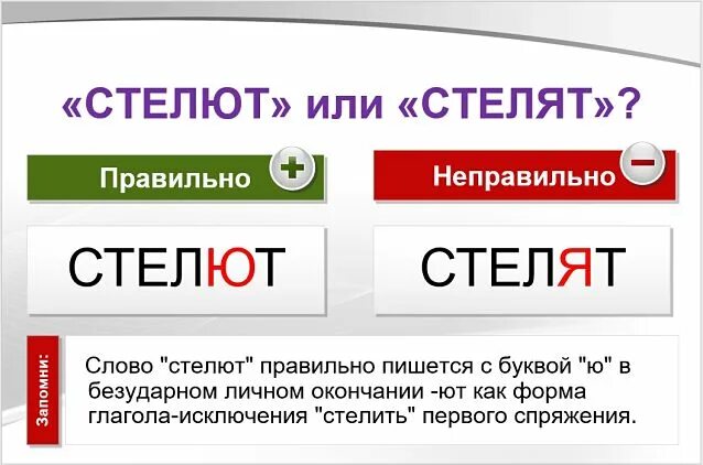 Удлинять как пишется. Они стелят. Как правильно писать слова. Как правильно слово. Стелят или стелют.