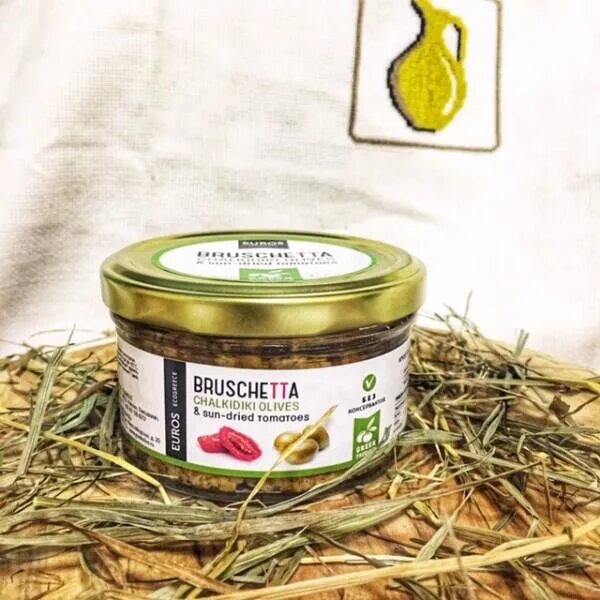 Брускетта из оливок с вялеными томатами. Брускетта из оливок с вялеными томатами. Греция. Каламата с вялеными томатами. Экофуд брускетта из вяленых томатов с оливками 190гр*6шт ип халиян.