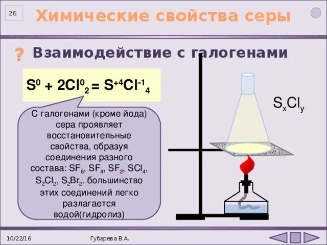 Уравнения реакций серы с металлами. Взаимодействие серы с галогенами. Реакция серы с галогенами. Галогены с серой реакции. Сера с галогенами.