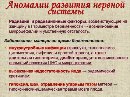 Врожденный порок нервной системы