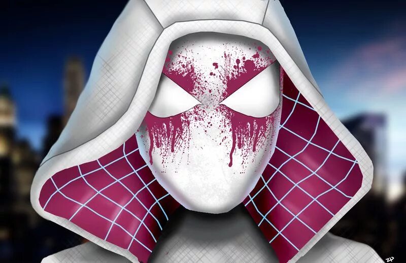Маска гвен. Спайдер гвен. spider man 2018 гвен стейси. маска гвен стейси. маска гвен паук.