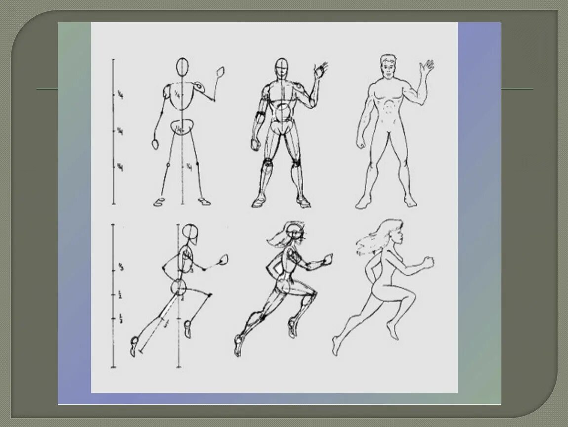 Презентация рисования человека. Фигурк человека в движении. Наброски фигуры человека в движении. Человек в движении рисунок. Рисование фигуры человека в движении.
