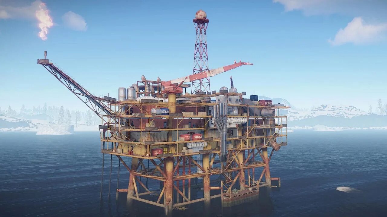 Rust компьютерная станция. Маленькая нефтевышка раст. Раст нпс нефтевышка. Small oil rig rust. Малая нефтевышка раст.