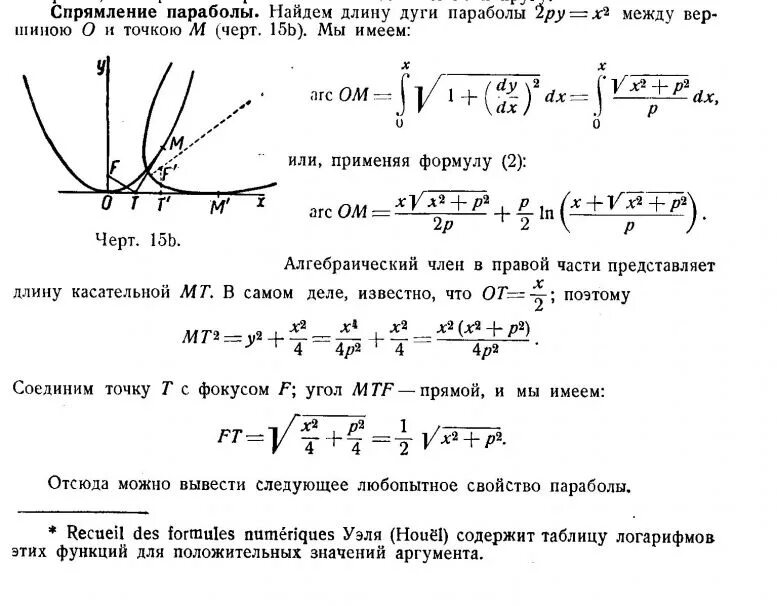 Длина дуги y x 2. Вычислить длину дуги параболы. формула параболы. длина дуги параболы. фокальный радиус точки параболы.