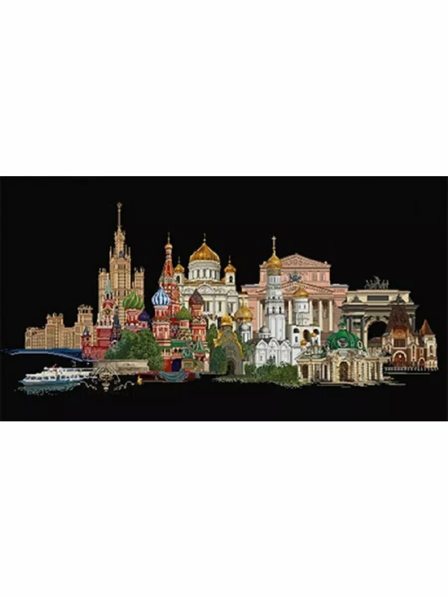 Овен на патриаршем мосту 1051. Овен 1051. Наборы для вышивания в москве. Вышивка панна города. Набор для вышивания panna москва.