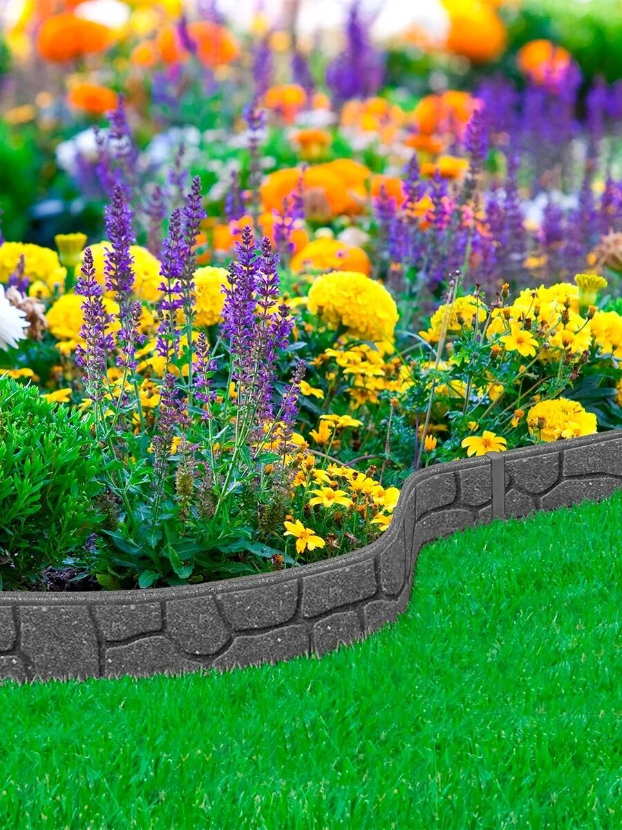 Multy Home бордюр садовый. Экобордюр Landscape Edging. Садовый бордюр Garden Edging. Ограждение для цветника