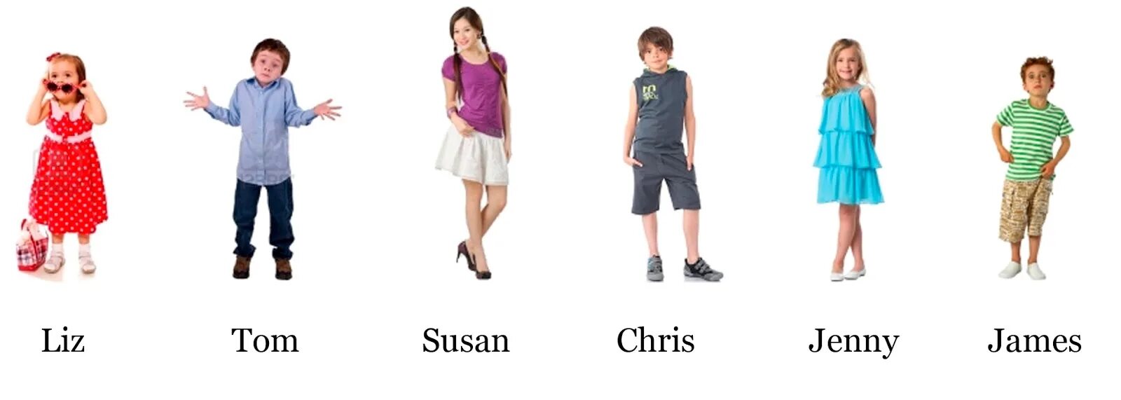 He is wearing and