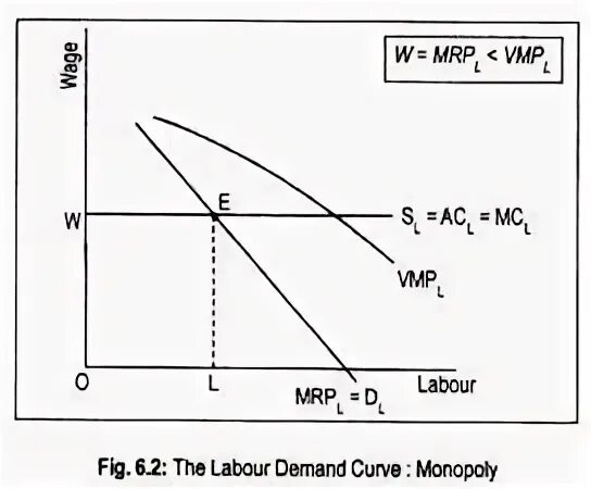 Labor demand. Labor demand curve. demand curve in monopoly. monopoly curves. firms demand for labor curve.