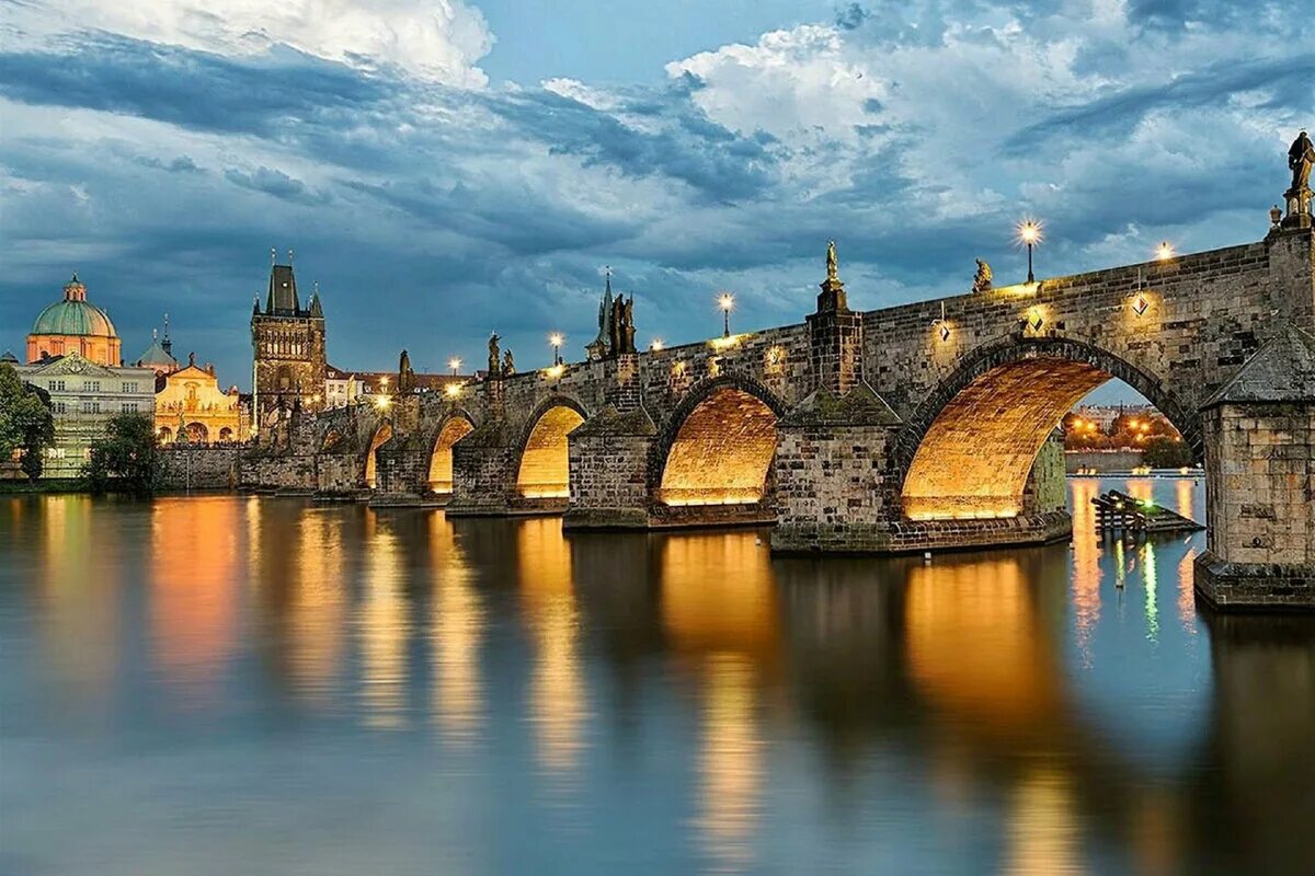 Карлов мост(Прага). Прага Charles Bridge. Фотообои Карлов мост. Чехия. Европа Карлов мост.