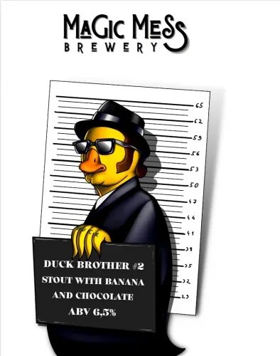 Magic mess пиво. Magic mess Duck brother #2. Magic mess Brewery пиво. Duck brothers Stout.