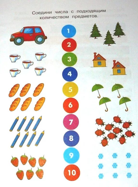 Счет для детей 6. Соотнесение цифры и количества предметов в пределах 10. Соотнесение предметов с цифрой. Соотносить цифру и число предметов. Соотнести цифры с количеством предметов.