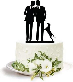 MR and MR Gay Cake Topper USA Wedding Decorations.