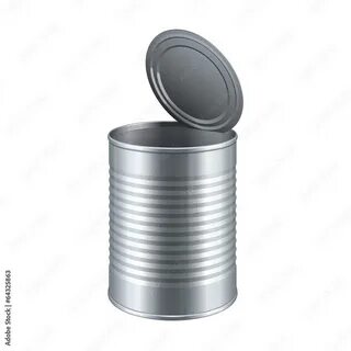 Открытая жестяная банка