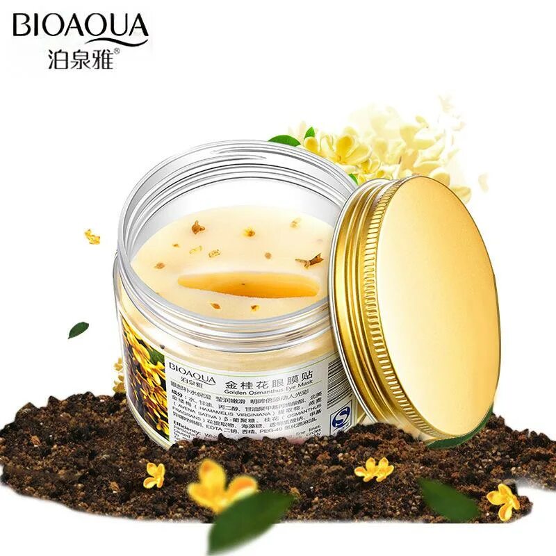 Османтус патчи для глаз. Bioaqua golden osmanthus eye mask. маска золотой османтус для глаз. патчи с золотым османтусом bioaqua. патчи османтус биоаква.
