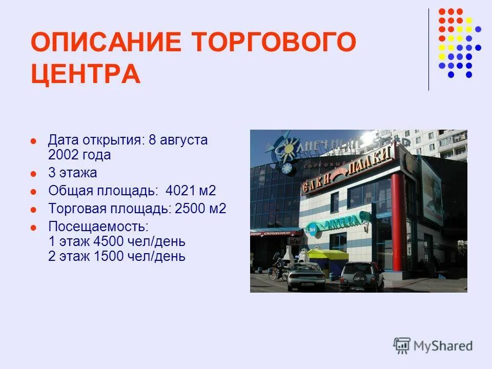 Дата открытия трц. Дата открытия трц