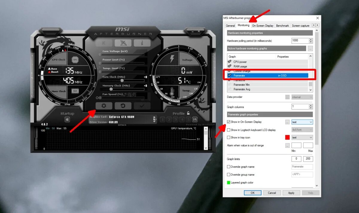 Как вывести фпс в играх. MSI Afterburner для мониторинга процессора. MSI Afterburner ФПС. MSI Afterburner в играх. MSI fps Monitor.