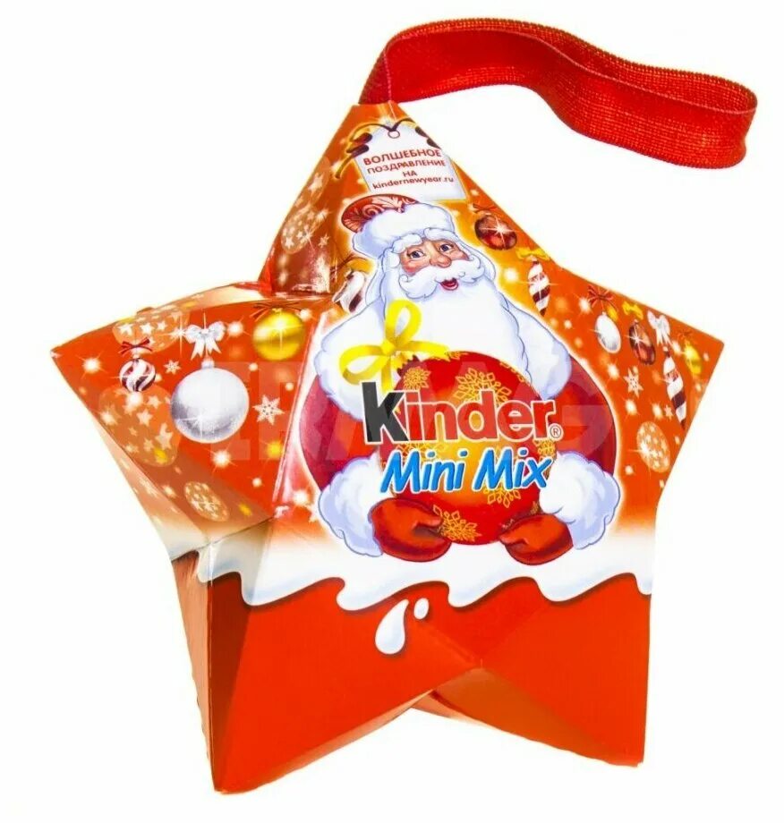 Набор Киндер мини микс звезда 34г. Набор конфет kinder Mini Mix 34 г. Киндер подарок. Подарочный набор Киндер новогодний.