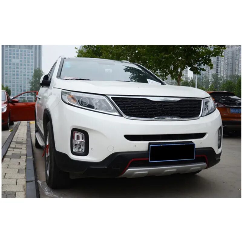 Накладка на передний бампер Киа Соренто 2 Рестайлинг. Передний бампер для Kia Sorento XM 2014г. Kia Sorento 2 Рестайлинг бампер. Накладки на бампер Киа Соренто 2 Рестайлинг.