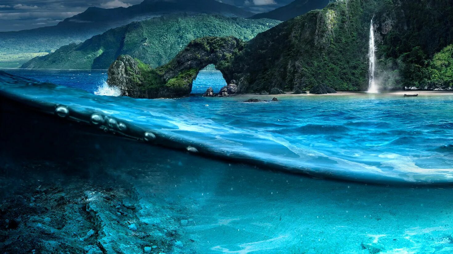 Природа океан. Морская Лагуна. Море под водой. Остров под водой. Island вода