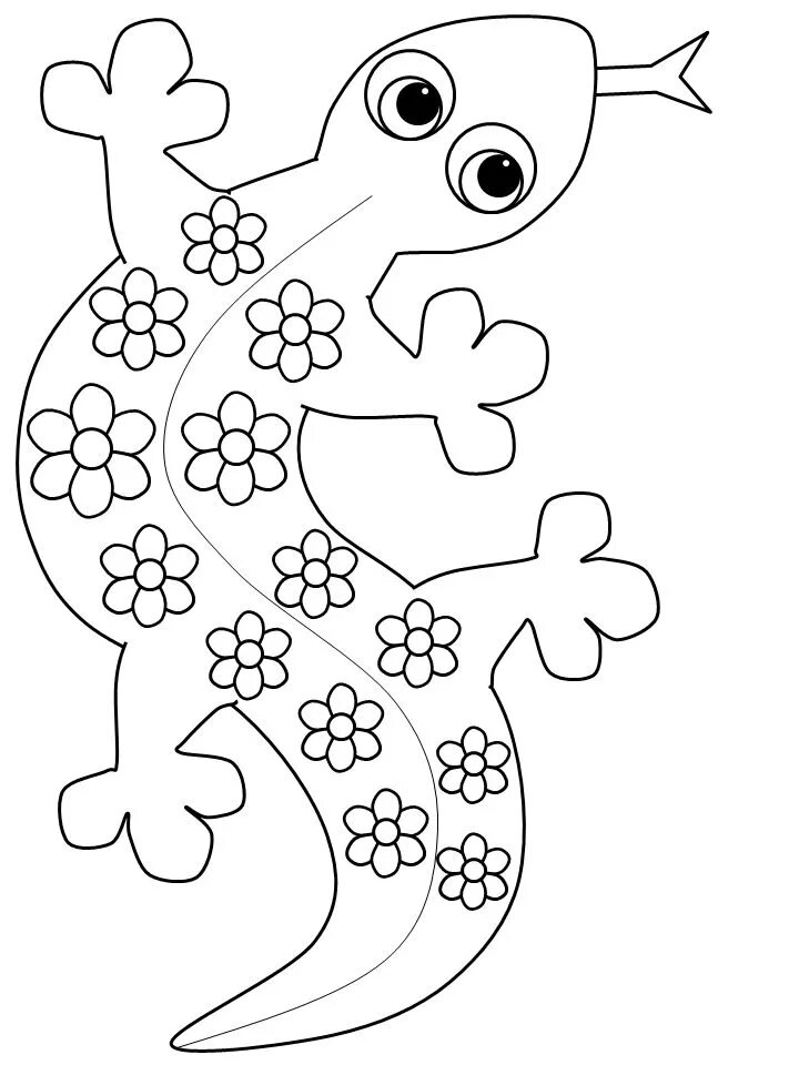 Ящерица шаблон для вырезания Lagarto (ящерица) ai - макеты для лазерной резки