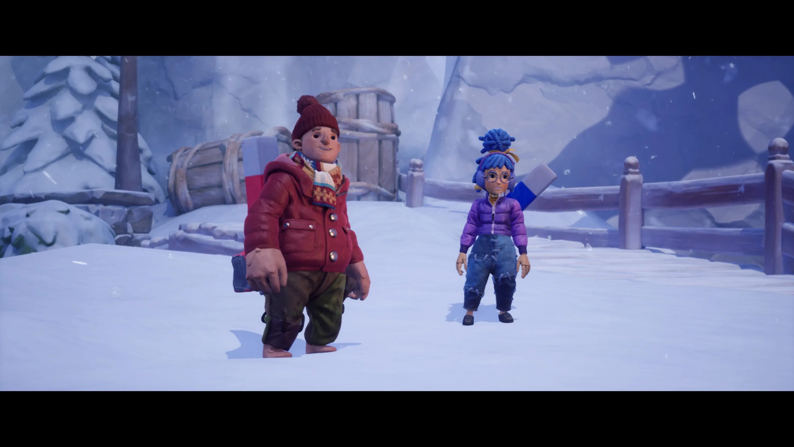 It takes two gameplay. Insane 2 зимняя локация. It takes two зимняя локация. It takes two прохождение глава 5 снежный шар. It takes two снег.