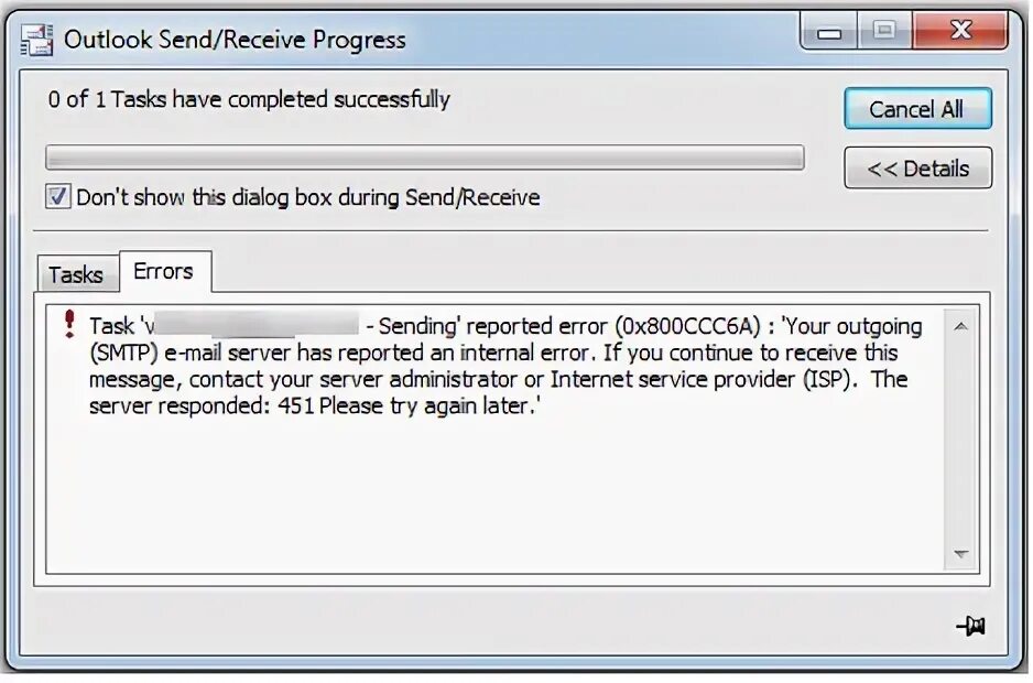 Smtp error code 1. Ошибка 451. ошибка smtp outlook. local problems.