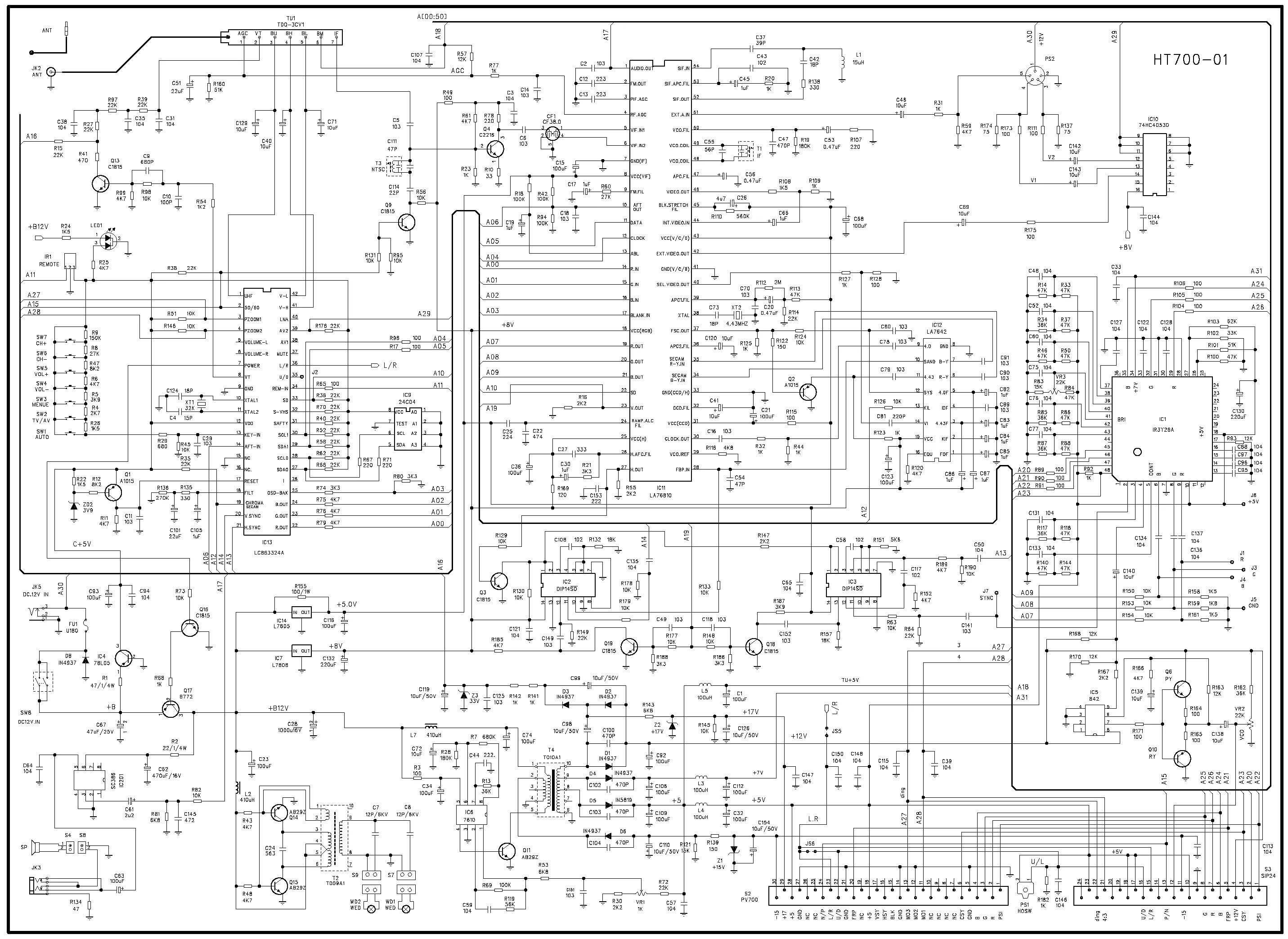 Схема жк телевизоров. Схема ТВ Samsung bn41. Bn41-01207 схема принципиальная. Телевизор 14" Витязь принципиальная схема. Электрическая принципиальная схема LCD телевизора.