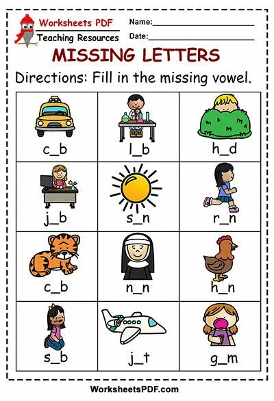 Complete the missing vowels
