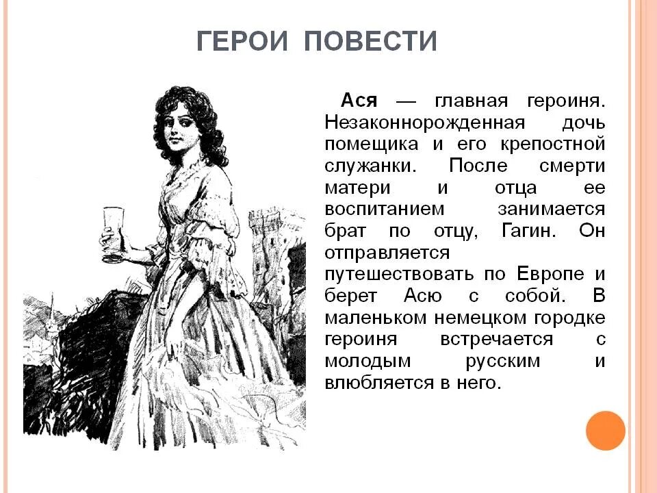 Первая любовь герой произведения. Описание Аси в повести Тургенева кратко. Увлечение Аси из повести Тургенева.