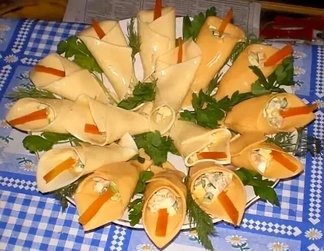 Закуска каллы из сыра фото Strazi-Nail.ru