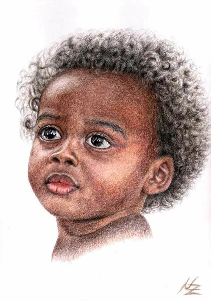 Портрет негритенка. Афроамериканец портрет. Волосы негроидной расы. Лицо негритенка.