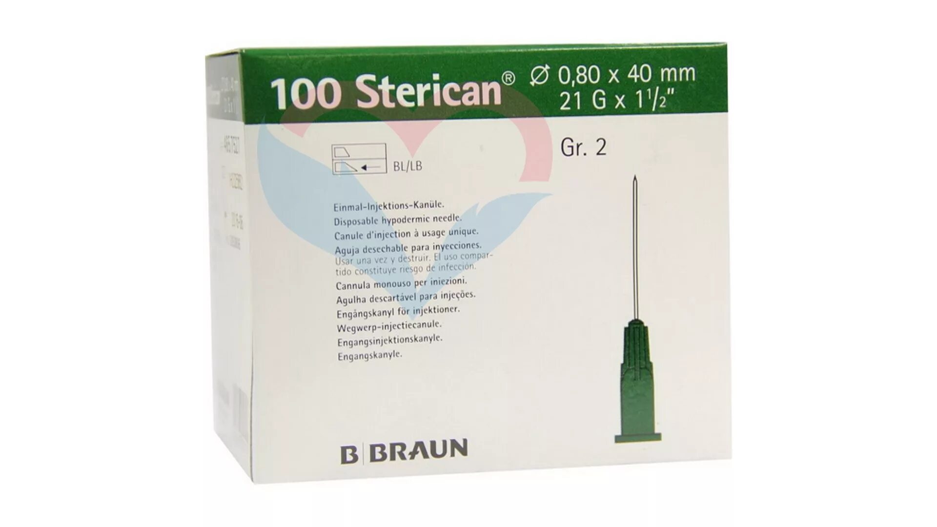 Игла инъекционная b. Braun Sterican 21g (0.8 мм х 120 мм), 100 шт.. Sterican игла одноразовая инъекционная стерильная 21g 0.8 x 120 мм. Игла инъекционная 21g. Игла b.Braun 0,50 х 16. Иглы braun