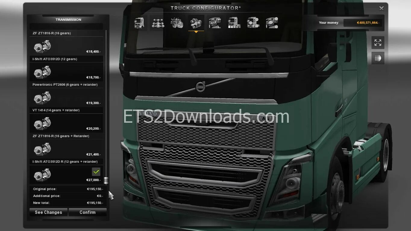 Мод самосвал вольво для евро трек симулятор. Коробка передач для етс 2. Ets трансмиссия. Ets трансмиссия. 39.