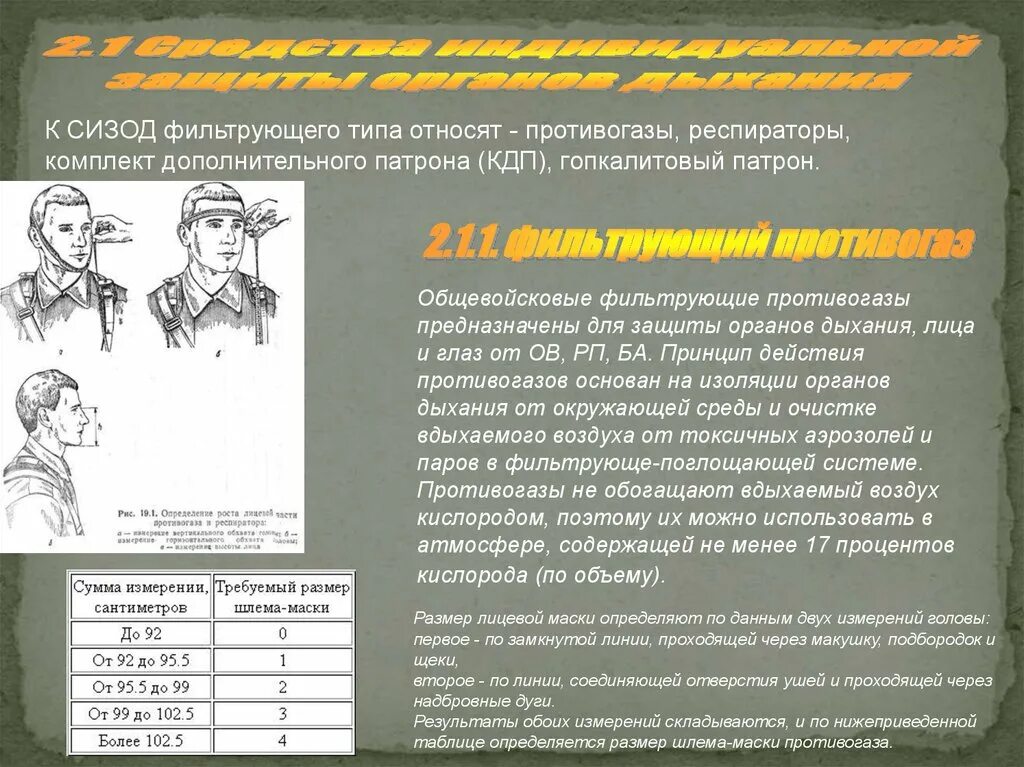 Размер респиратора таблица. Таблица измерения противогаза ГП 5. Измерение головы для противогаза. Общевойсковой фильтрующий противогаз. Определить размер противогаза.