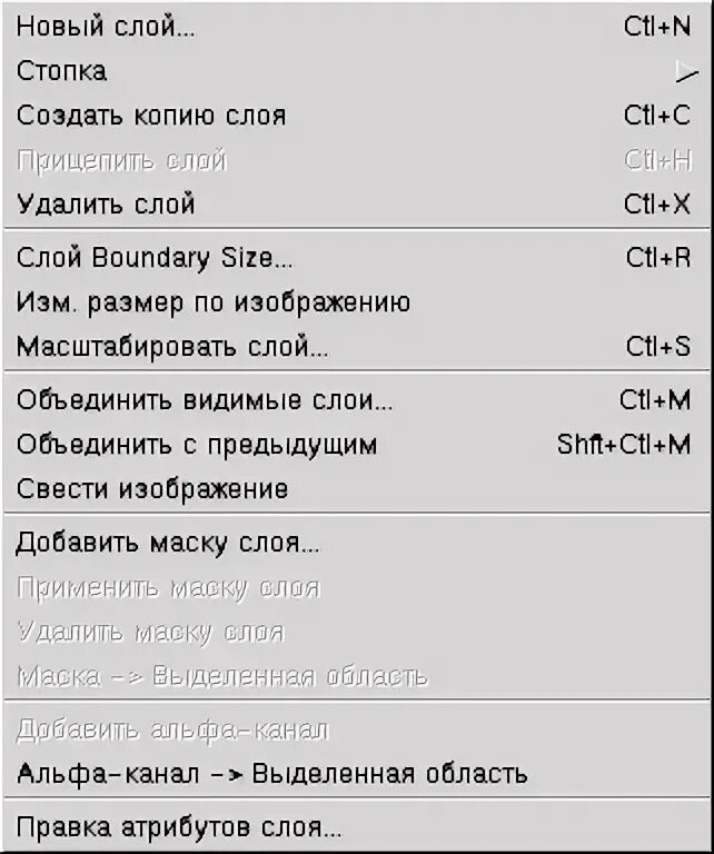 Menu functions. Menu functions